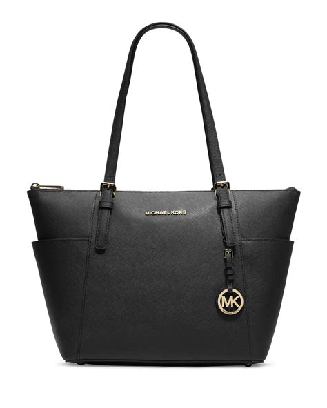 michael kors tote jet set black|Michael Kors jet set girls.